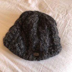 Never Worn Gray North Face Beanie, Fleece Lined